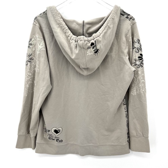 Disney Princess Once Upon a‎ Time Bling Hoodie Size XL Grunge Y2K Style Cyber - Picture 7 of 12